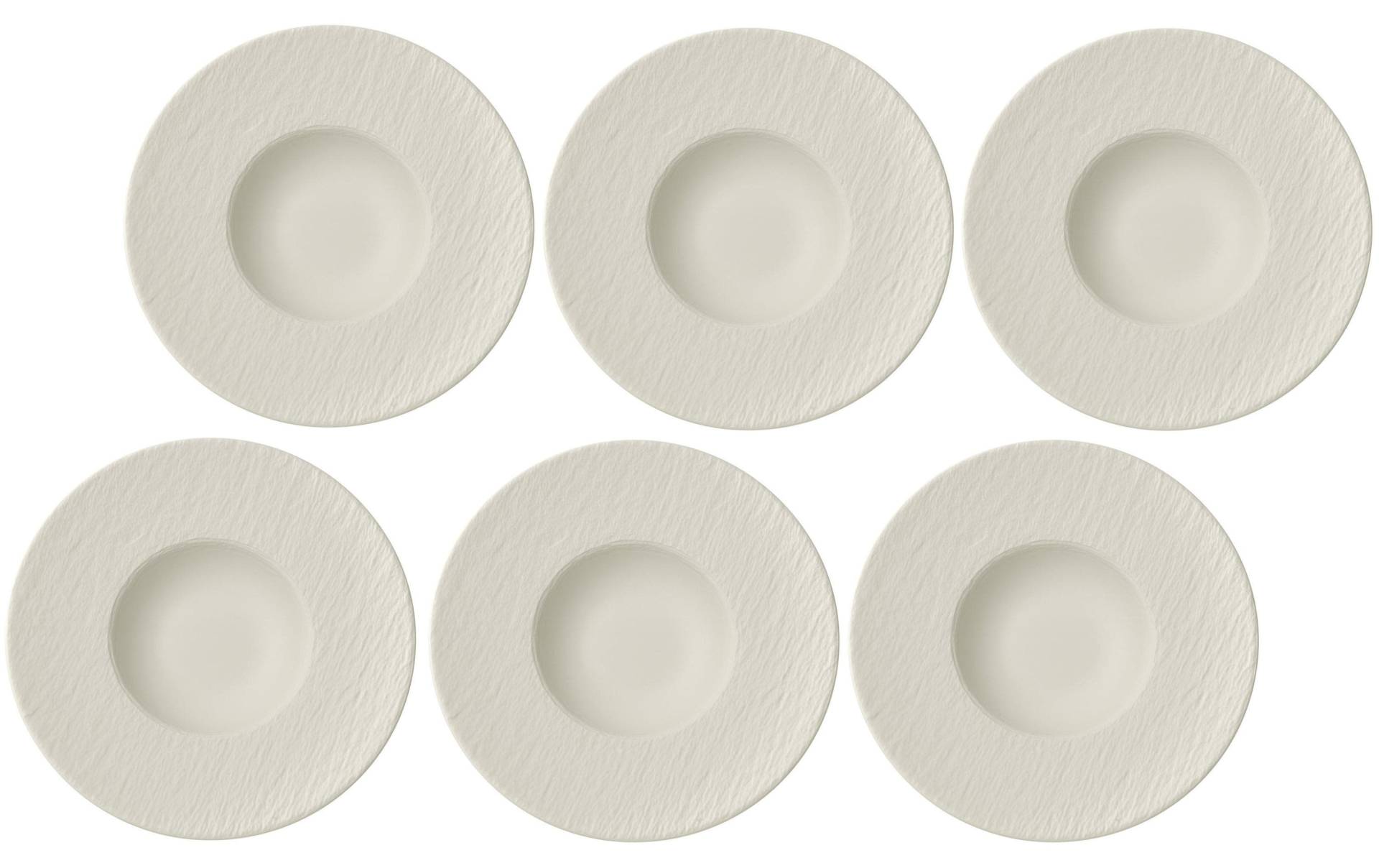 Villeroy & Boch Suppenteller »Manufacture Rock Ø 29 cm Weiss«, (6 St.) Villeroy & Boch Suppenteller »Manufacture Rock Ø 29 cm Weiss«, (6 St.) von Villeroy & Boch