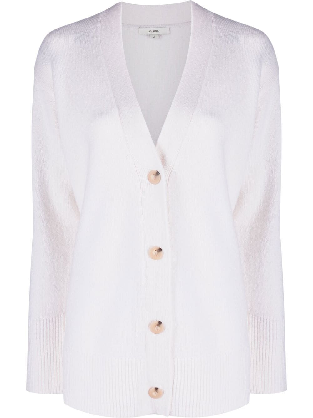 Vince Weekend V-neck ribbed cardigan - White von Vince