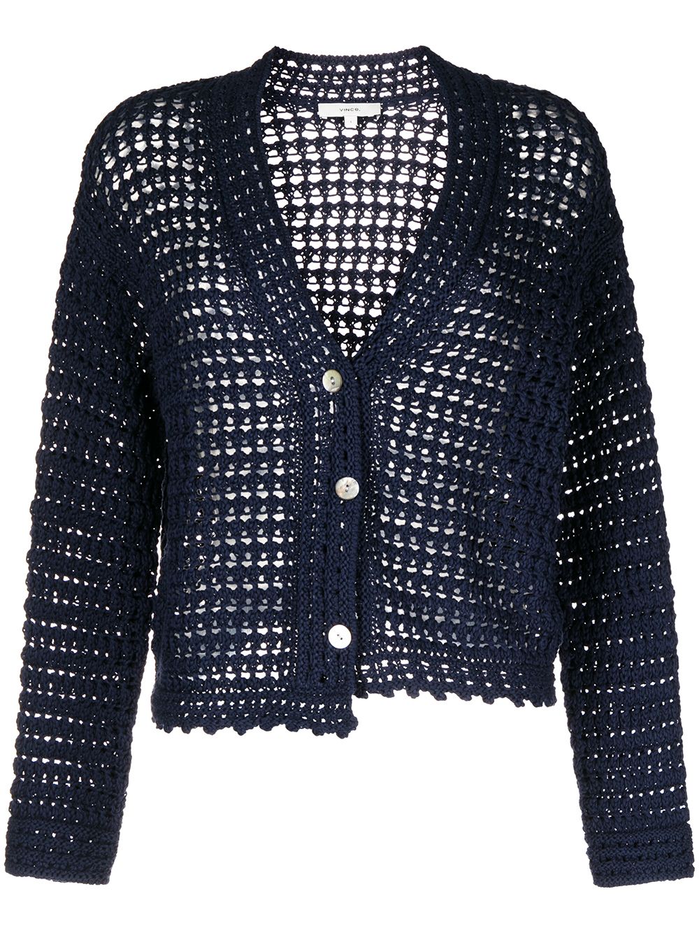 Vince crochet V-neck cardigan - Blue von Vince