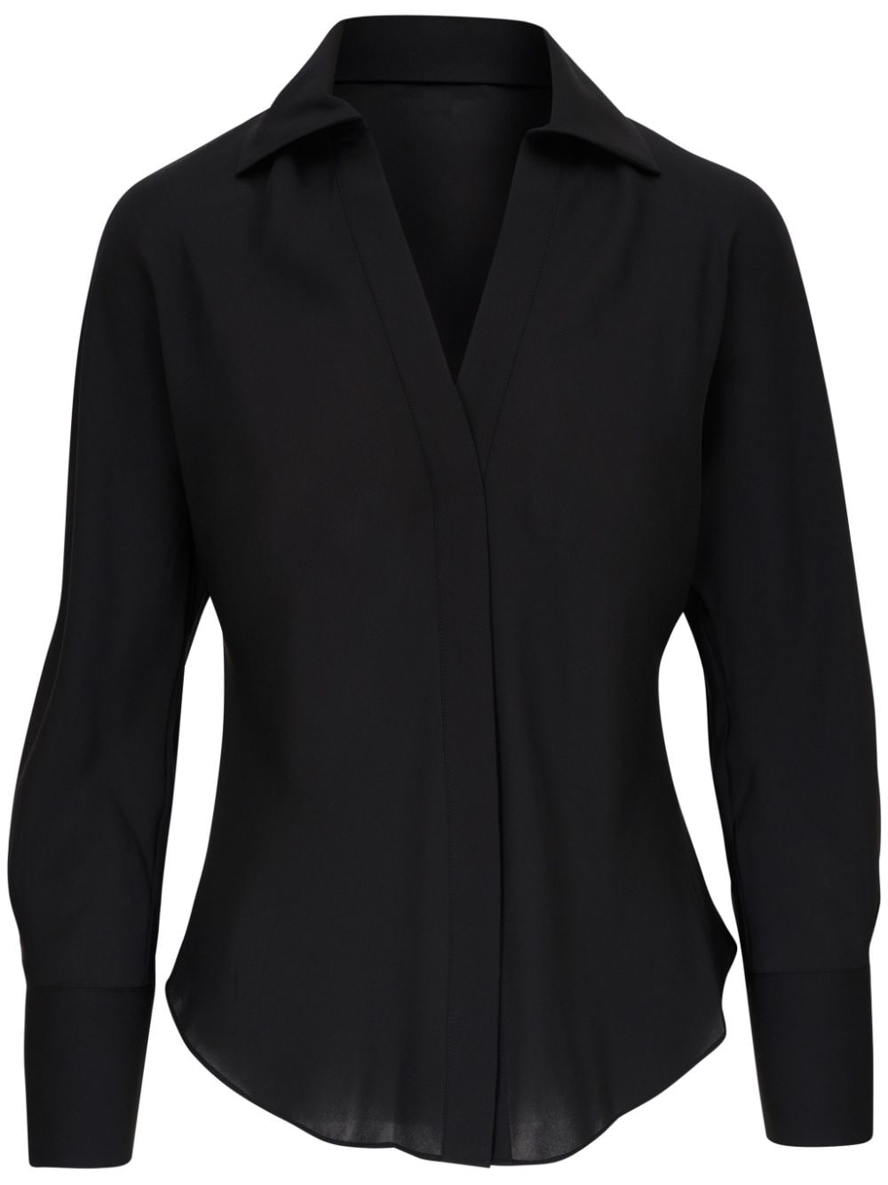 Vince georgette silk shirt - Black von Vince