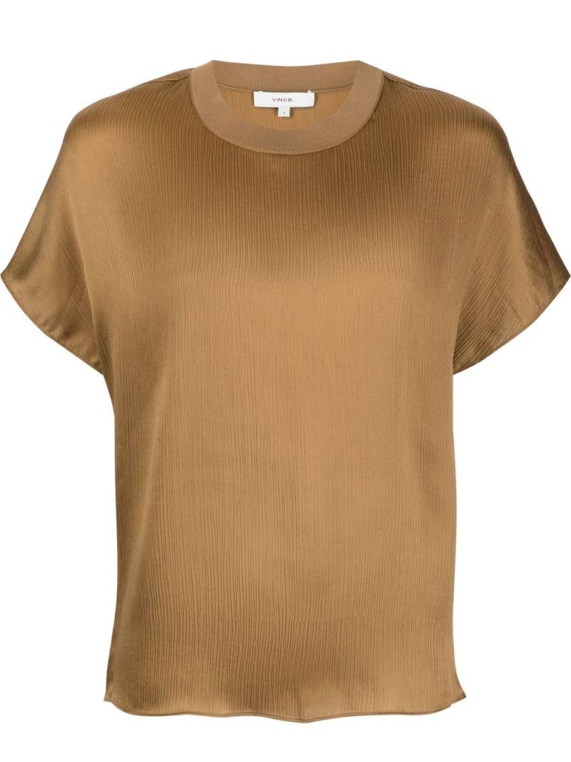 Vince round neck T-shirt - Brown von Vince