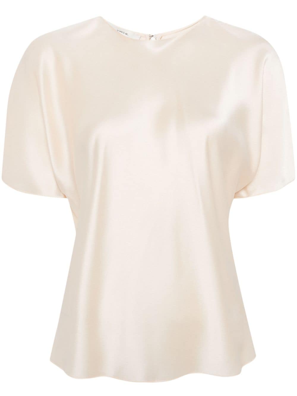 Vince short-sleeve silk blouse - Neutrals von Vince