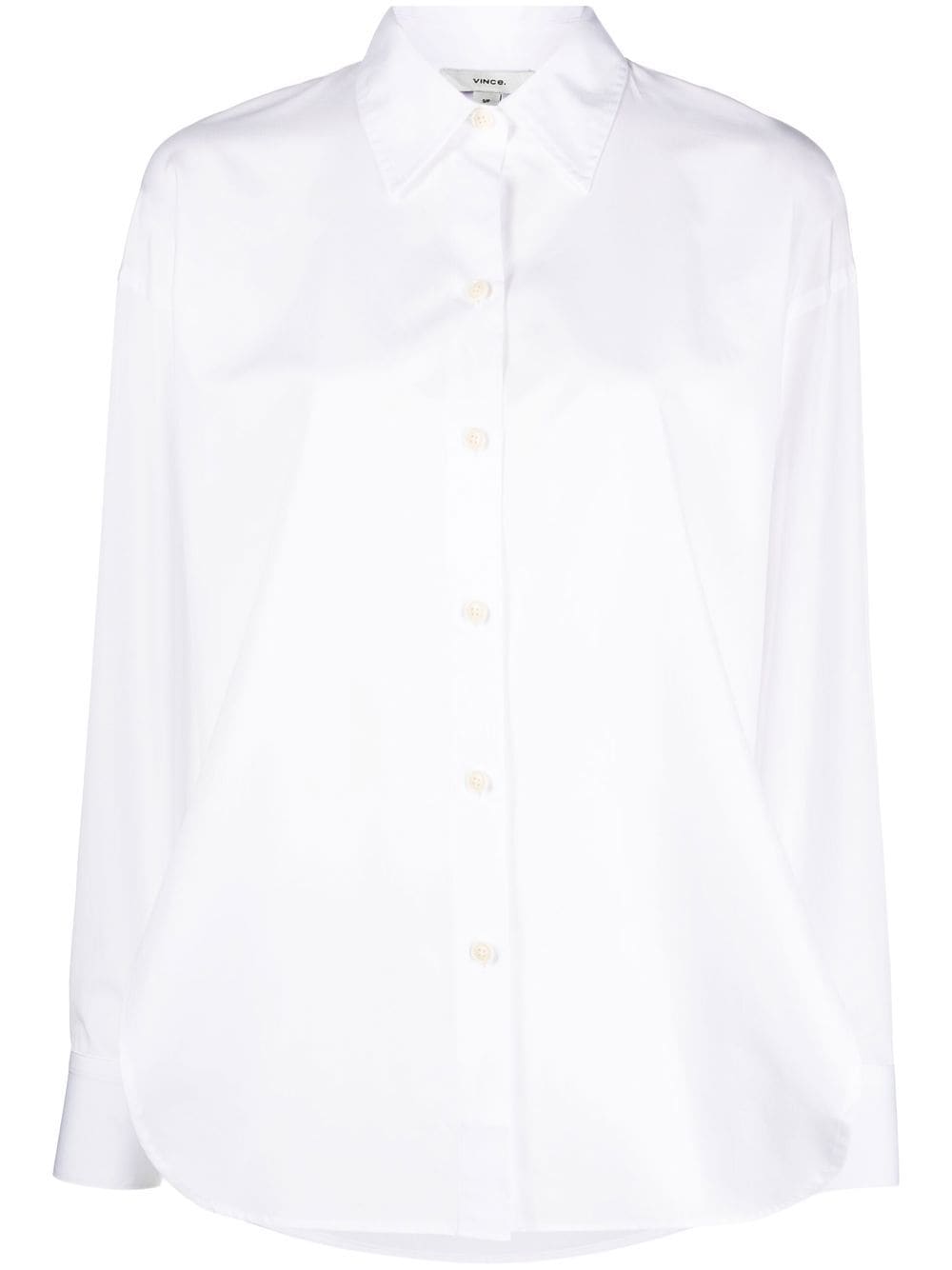 Vince side-slit cotton shirt - White von Vince