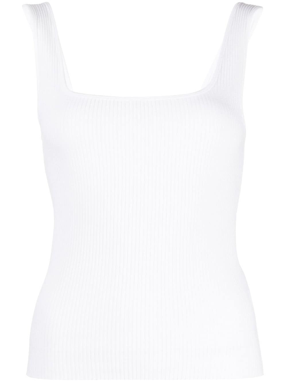 Vince square-neck ribbed tank top - White von Vince
