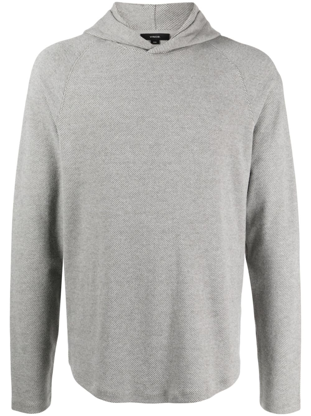 Vince twill-weave long-sleeve hoodie - Grey von Vince