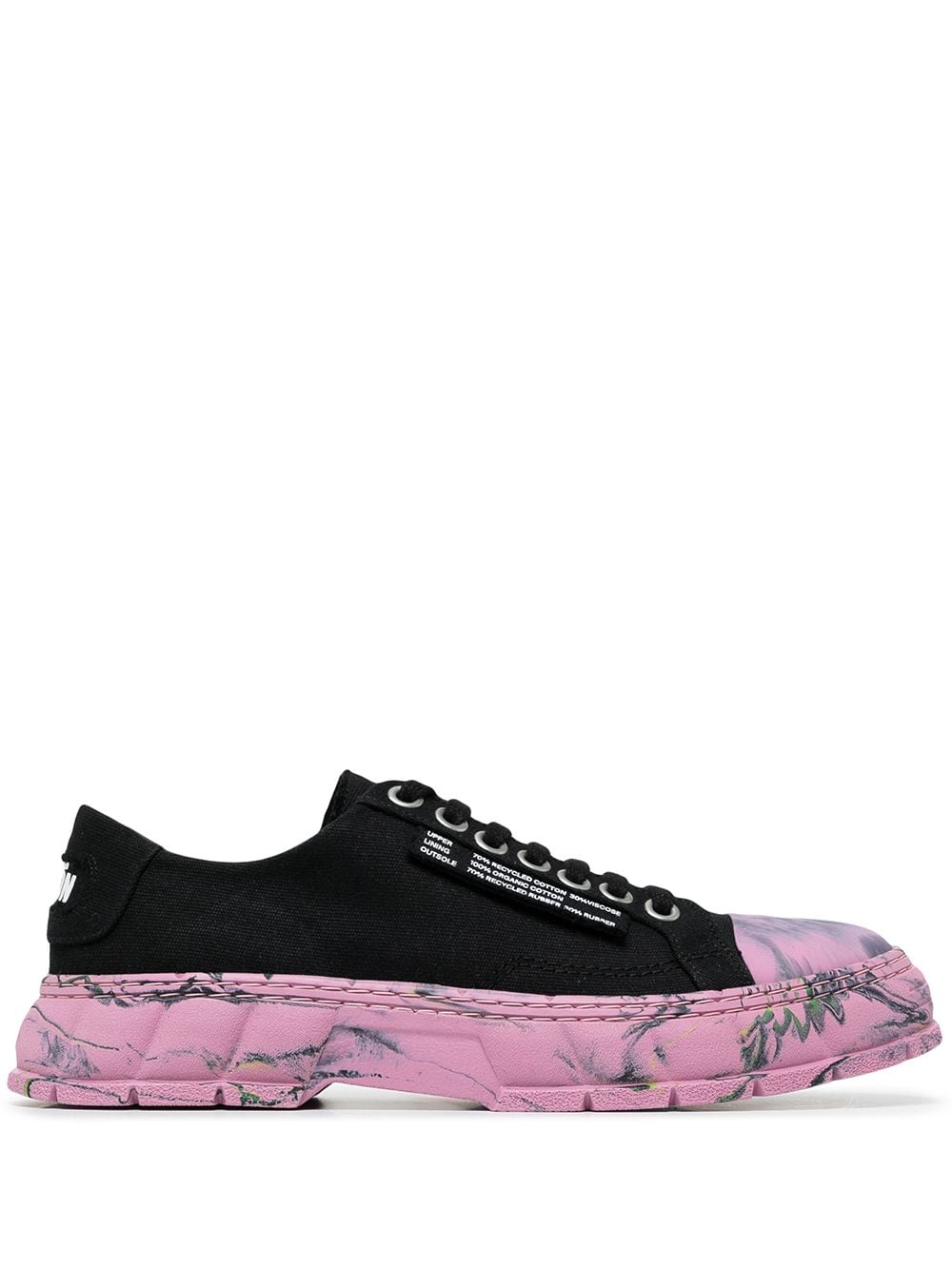 Virón 1968 marble low-top sneakers - Black von Virón