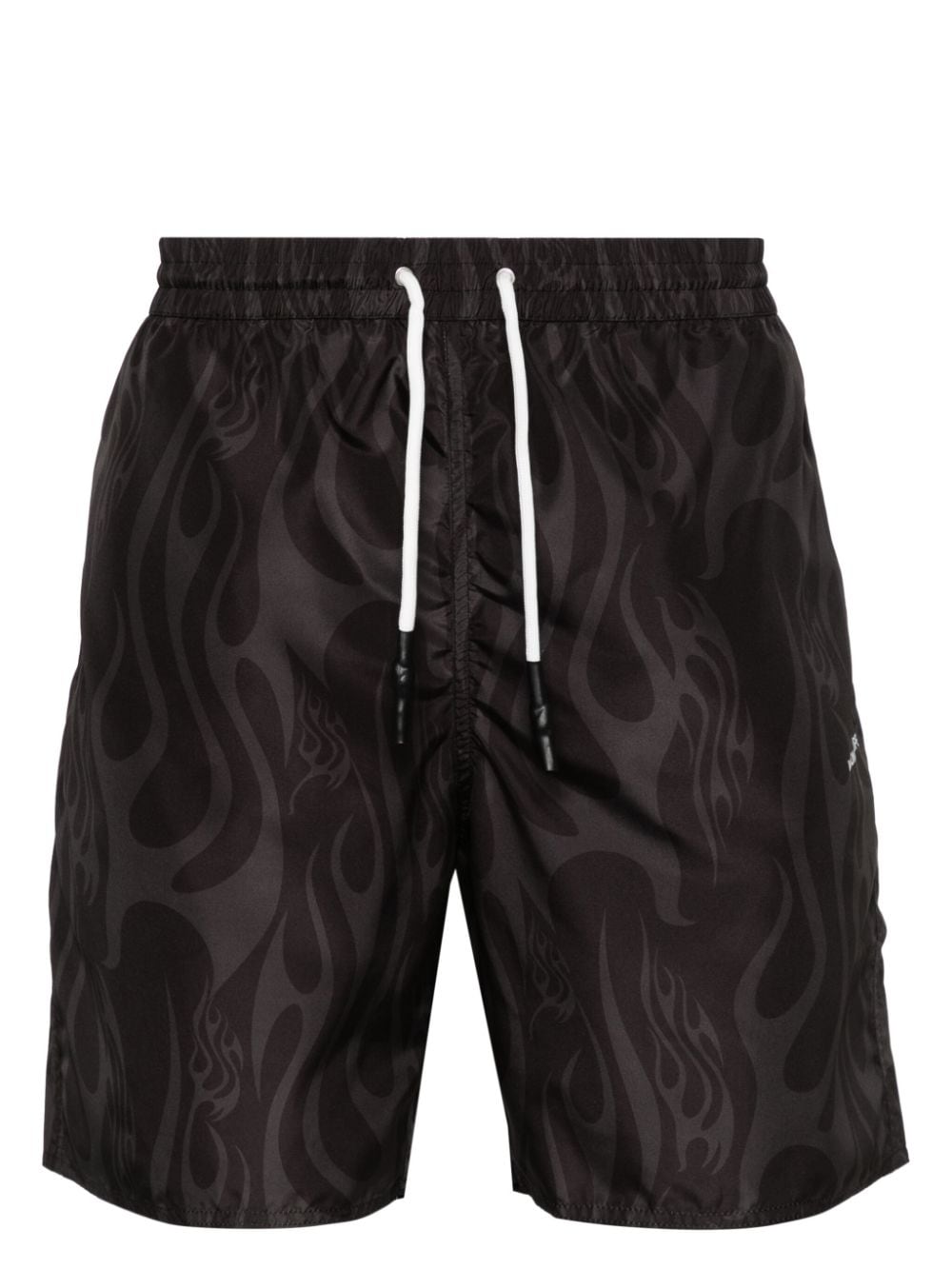 Vision Of Super flame-print swim shorts - Black von Vision Of Super