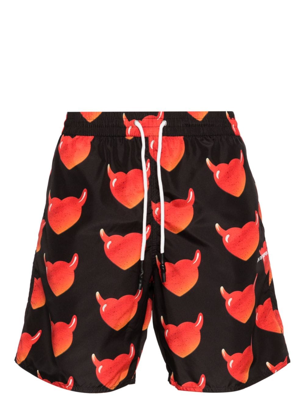 Vision Of Super heart-print swim shorts - Black von Vision Of Super