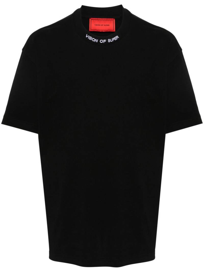 Vision Of Super logo-embroidered T-shirt - Black von Vision Of Super