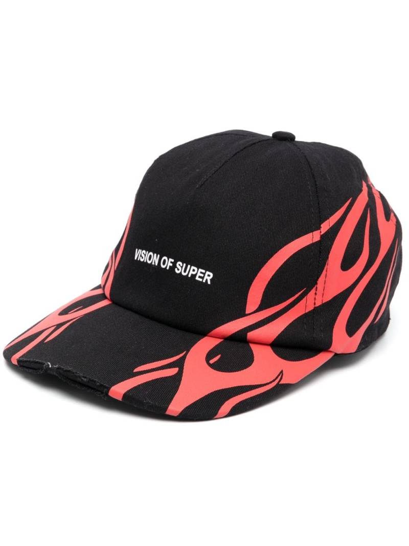 Vision Of Super logo-lettering cotton cap - Black von Vision Of Super