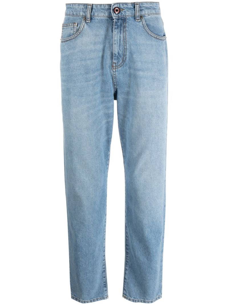 Vision Of Super patch-detail slim-cut jeans - Blue von Vision Of Super