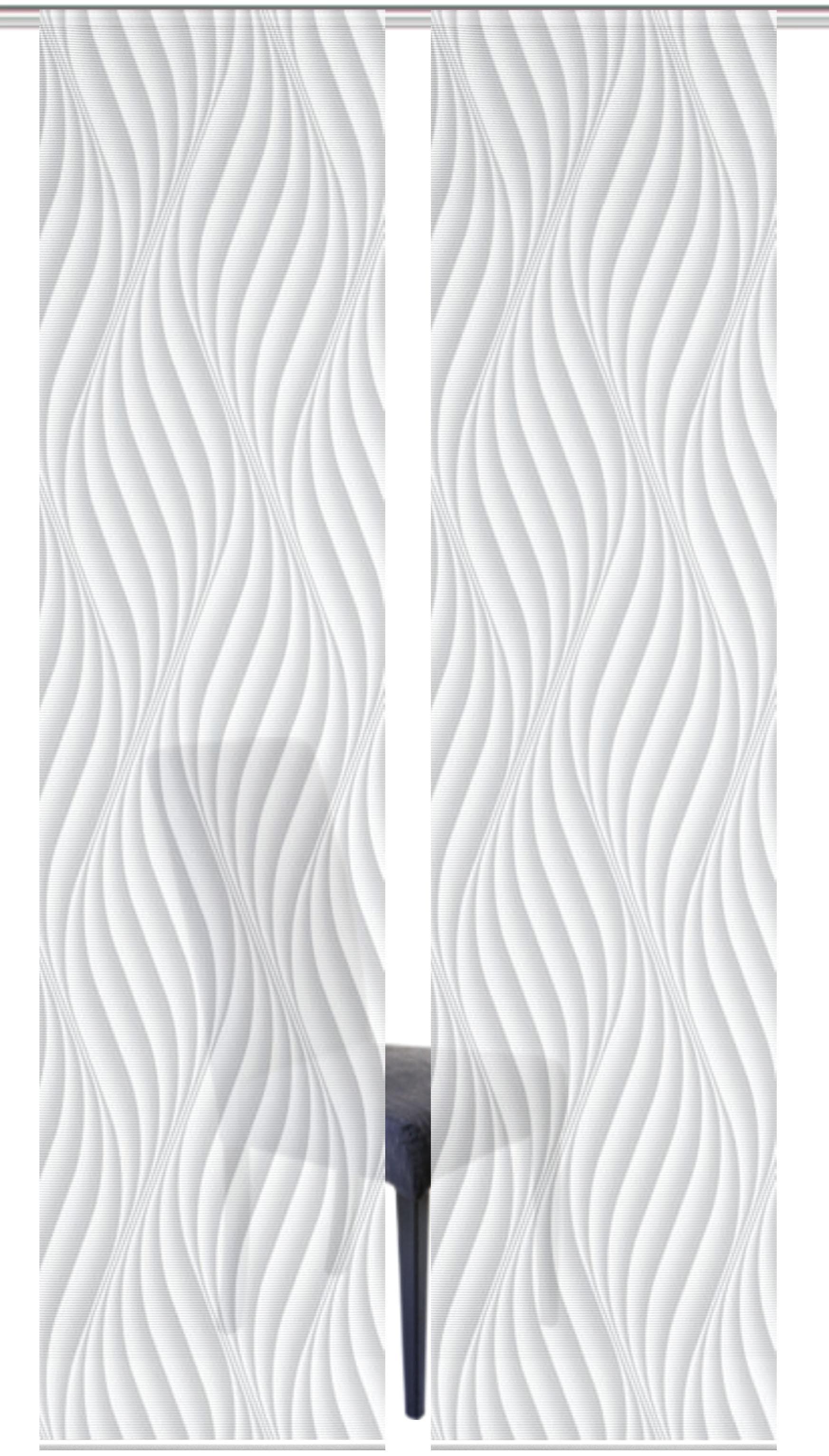 Vision S Schiebegardine »2ER SET WAVE«, (2 St.), HxB: 260x60, Schiebevorhang 2er Set Digitaldruck von Vision S
