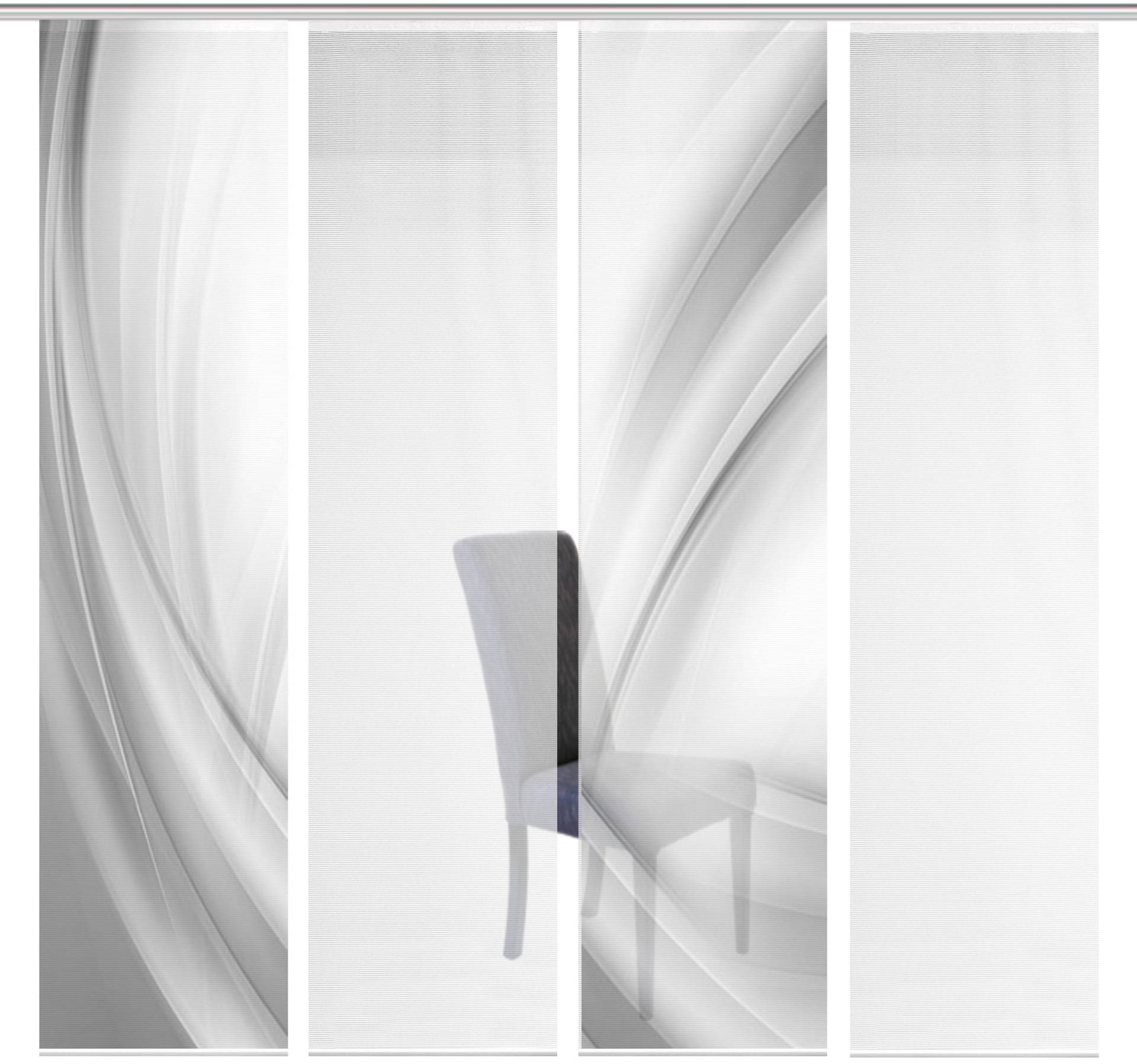 Vision S Schiebegardine »4ER SET UNO«, (4 St.), HxB: 260x60, Schiebevorhang 4er Set Digitaldruck von Vision S