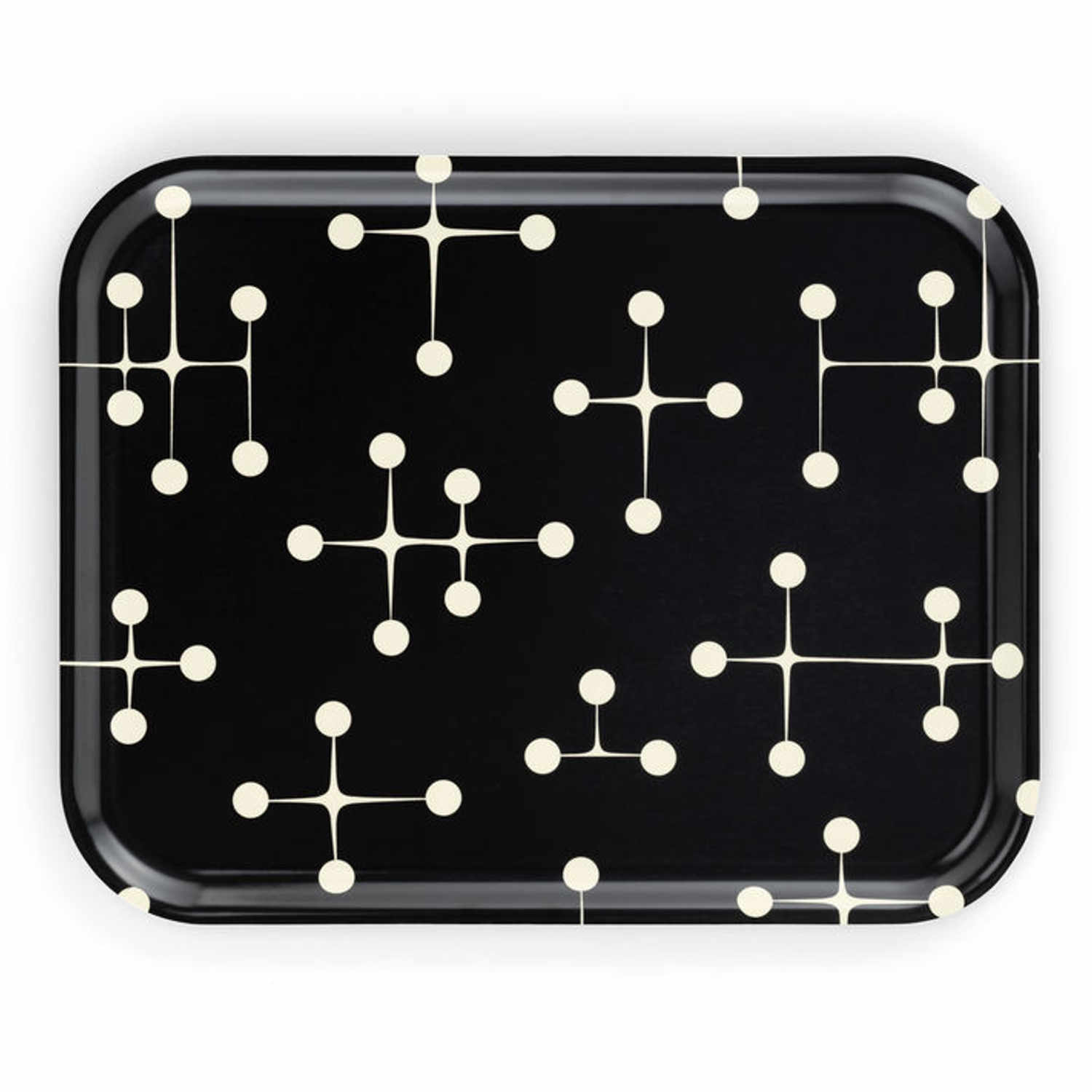 Classic Tray Dot Pattern Tablett, Grösse large h. 2 x b. 36 x l. 46 cm, Farbe dot pattern reverse dark Classic Tray Dot Pattern Tablett, Grösse large h. 2 x b. 36 x l. 46 cm, Farbe dot pattern reverse dark von Vitra