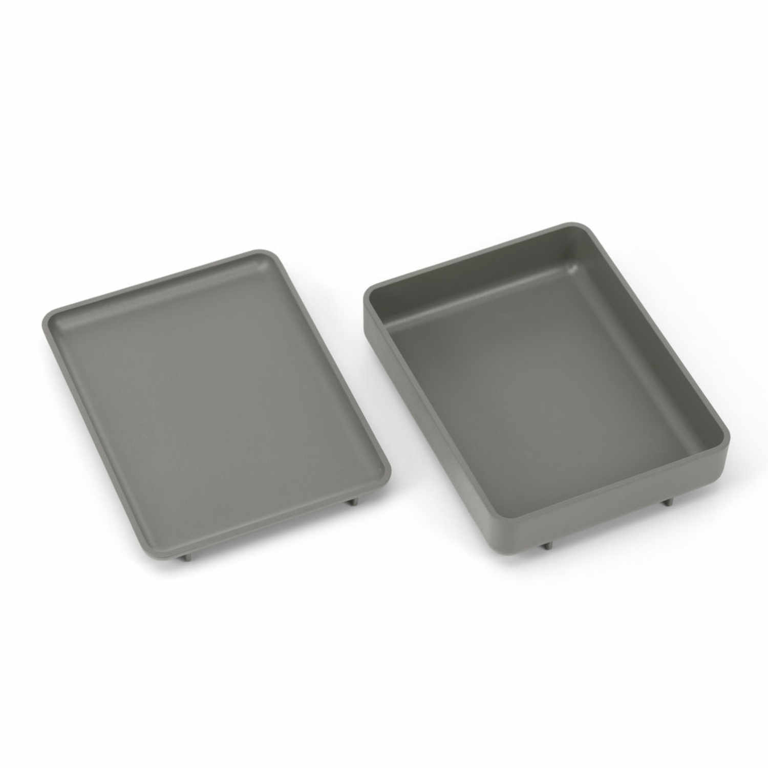 Drop Box Tray Set Tablare, Farbe dunkelgrau re von Vitra