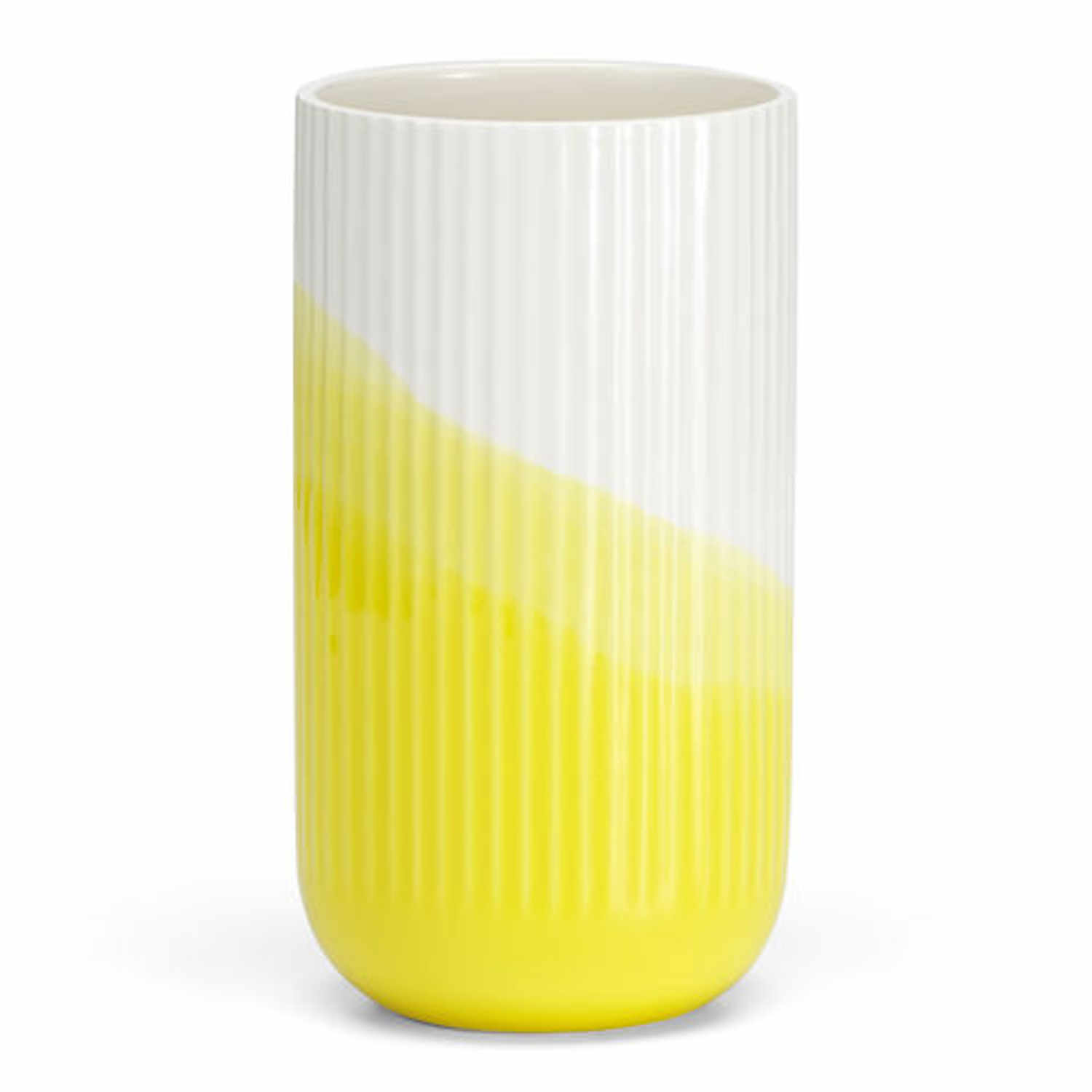 Herringbone Vessels gerillt Vase, Farbe gelb von Vitra
