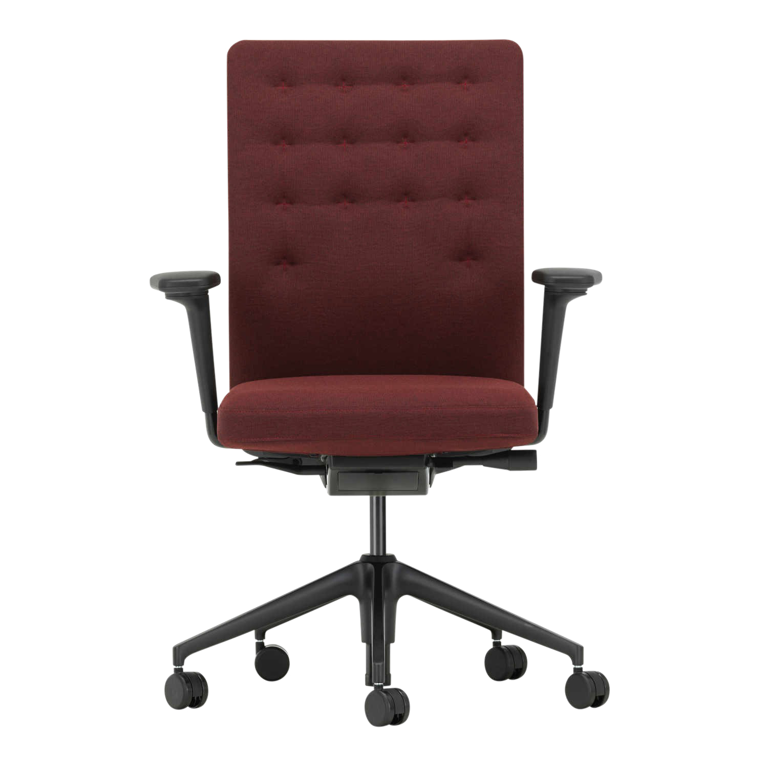 ID Trim Bürodrehstuhl, Sitz Stoff F30 plano pergament/cremeweiss, Rücken plano hellgrau/sierragrau 18, Ausführung mit verstellbarer lumbalstütze, A... von Vitra