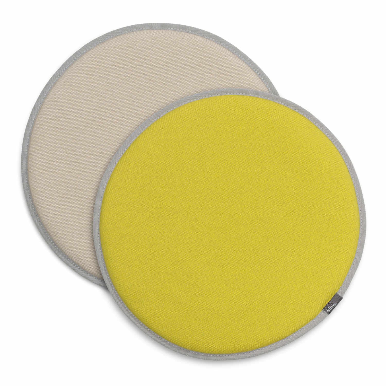 Seat Dots Sitzkissen/Sitzauflage, Farbe gelb/pastellgrün - pergament/crèmeweiss von Vitra