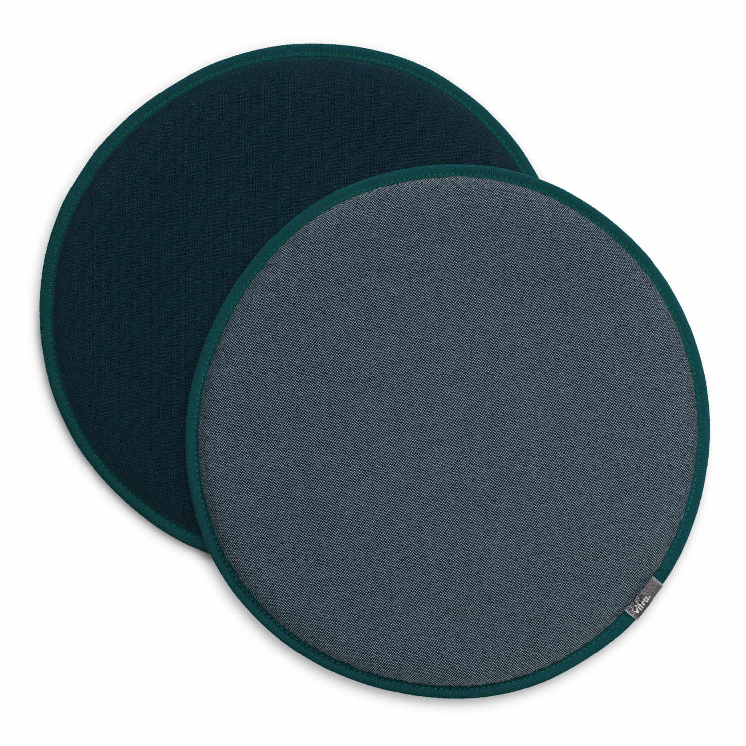 Seat Dots Sitzkissen/Sitzauflage, Farbe schwarz/eisblau - petrol/schwarz von Vitra