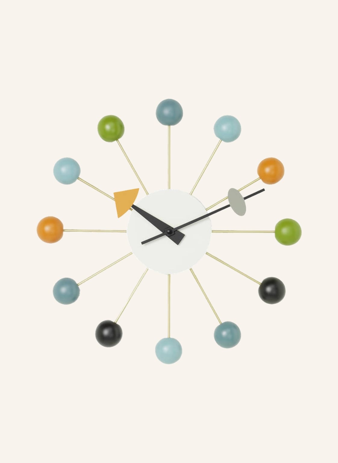 Vitra Wanduhr Ball Clock blau Vitra Wanduhr Ball Clock blau von Vitra