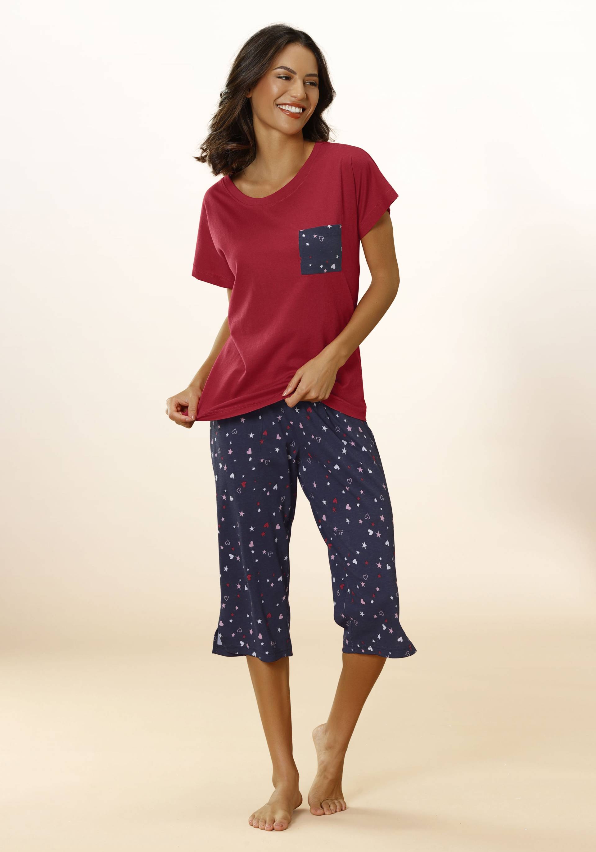 Vivance Dreams Capri-Pyjama, (2 tlg., 1 Stück) von Vivance Dreams