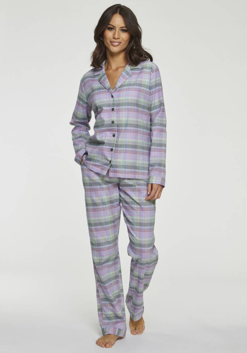 Vivance Dreams Pyjama, (2 tlg.), aus kuschelig weichem Flanell von Vivance Dreams