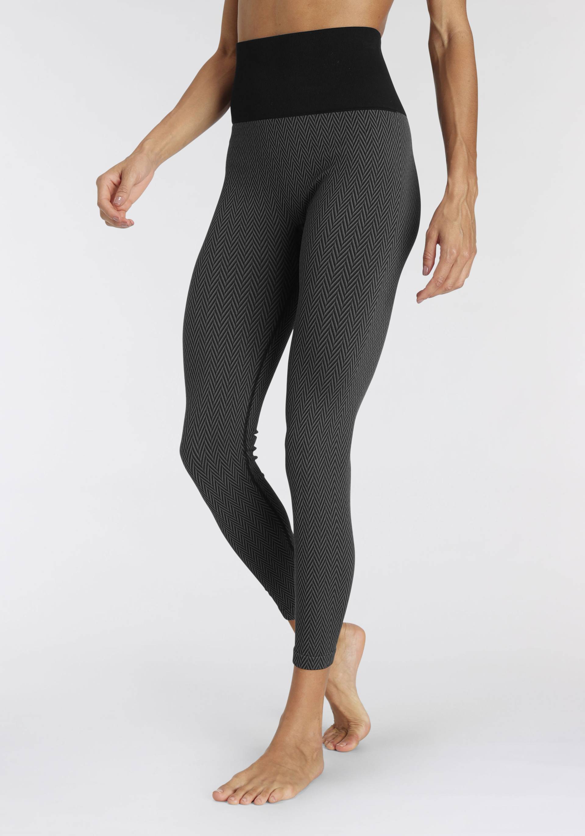 Vivance active Leggings »-Sporthose«, Jacquardmuster und breitem Bund von Vivance active