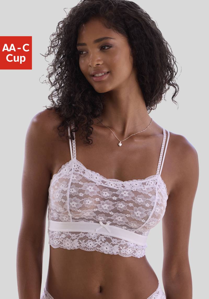 Vivance Bralette-BH, aus blumiger Spitze in leichter Longform, sexy Dessous von Vivance