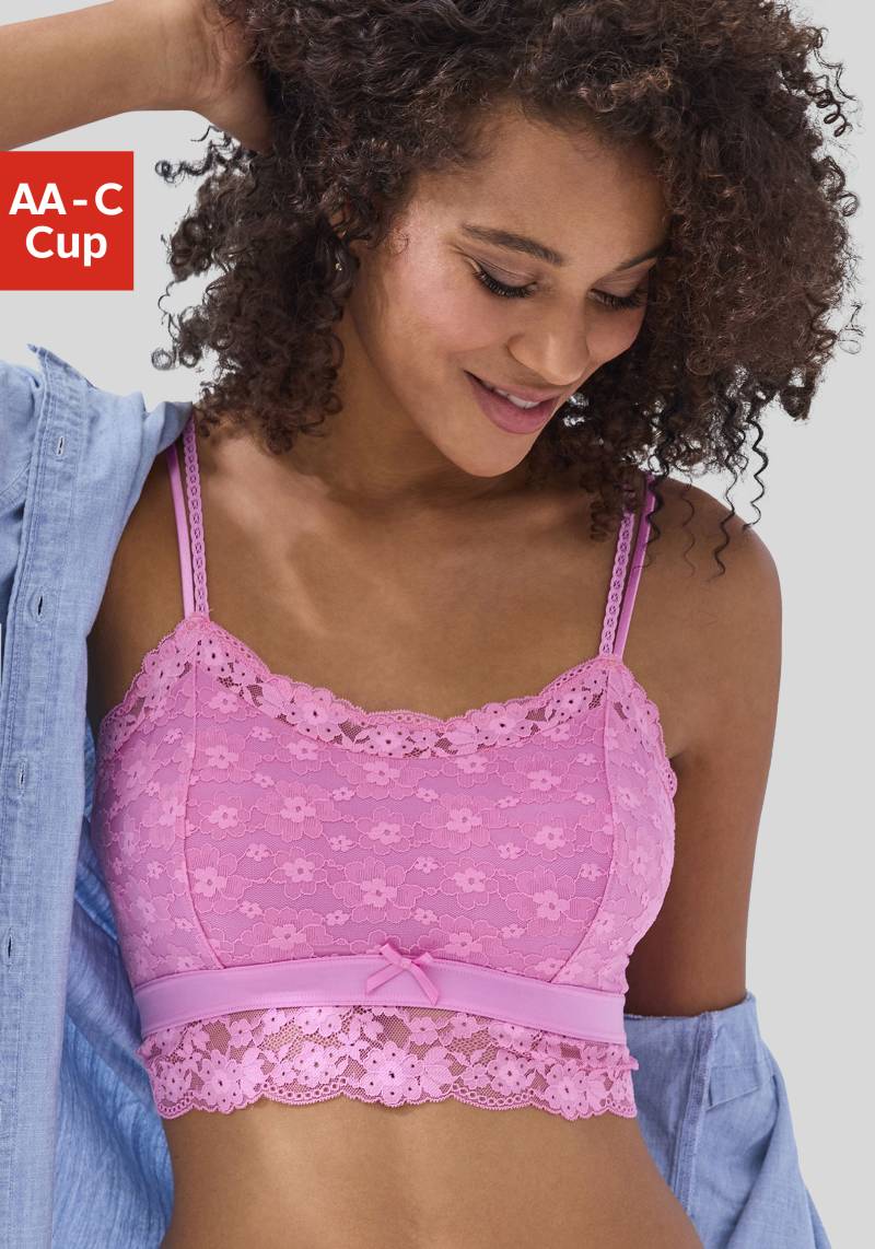 Vivance Bralette-BH, aus blumiger Spitze in leichter Longform, sexy Dessous von Vivance