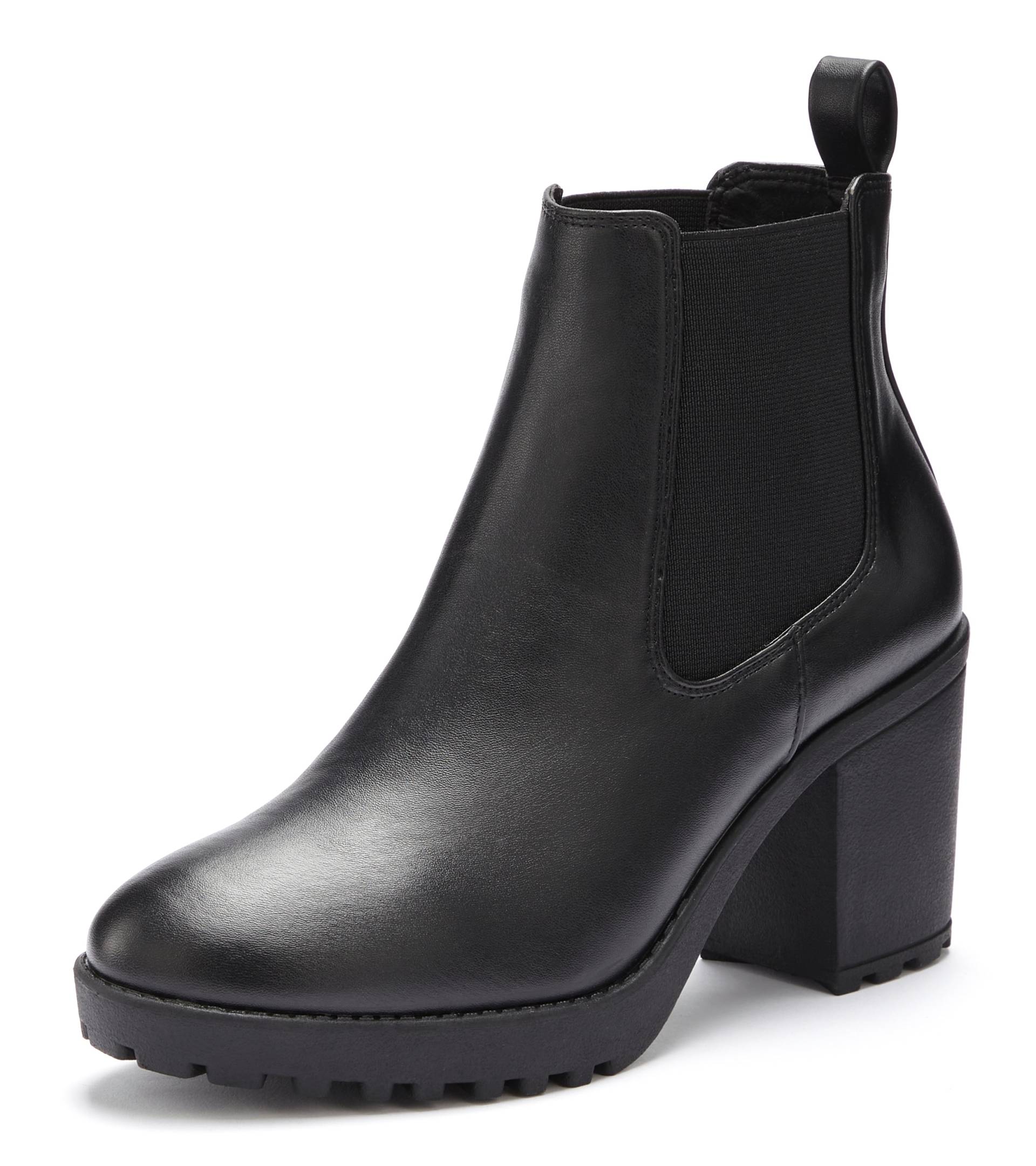 Vivance Chelseaboots, mit Blockabsatz & Stretch-Einsatz, High-Heel-Stiefelette, Ankle Boots Vivance Chelseaboots, mit Blockabsatz & Stretch-Einsatz, High-Heel-Stiefelette, Ankle Boots von Vivance