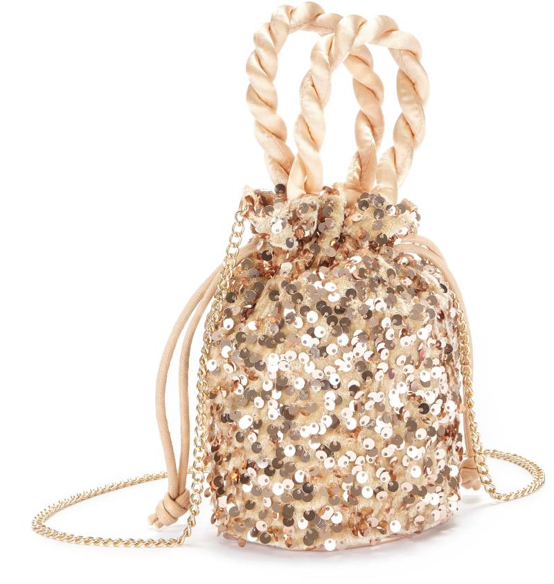 Vivance Umhängetasche, Beuteltasche, Partytasche mit Glitzer, Schultertasche, Minibag, VEGAN von Vivance