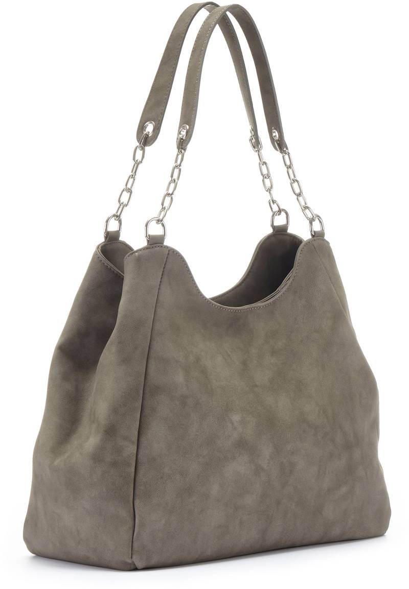 Vivance Henkeltasche »Schultertasche«, mit silberfarbenen Details, Damentasche, Shopper, Handtasche VEGAN von Vivance