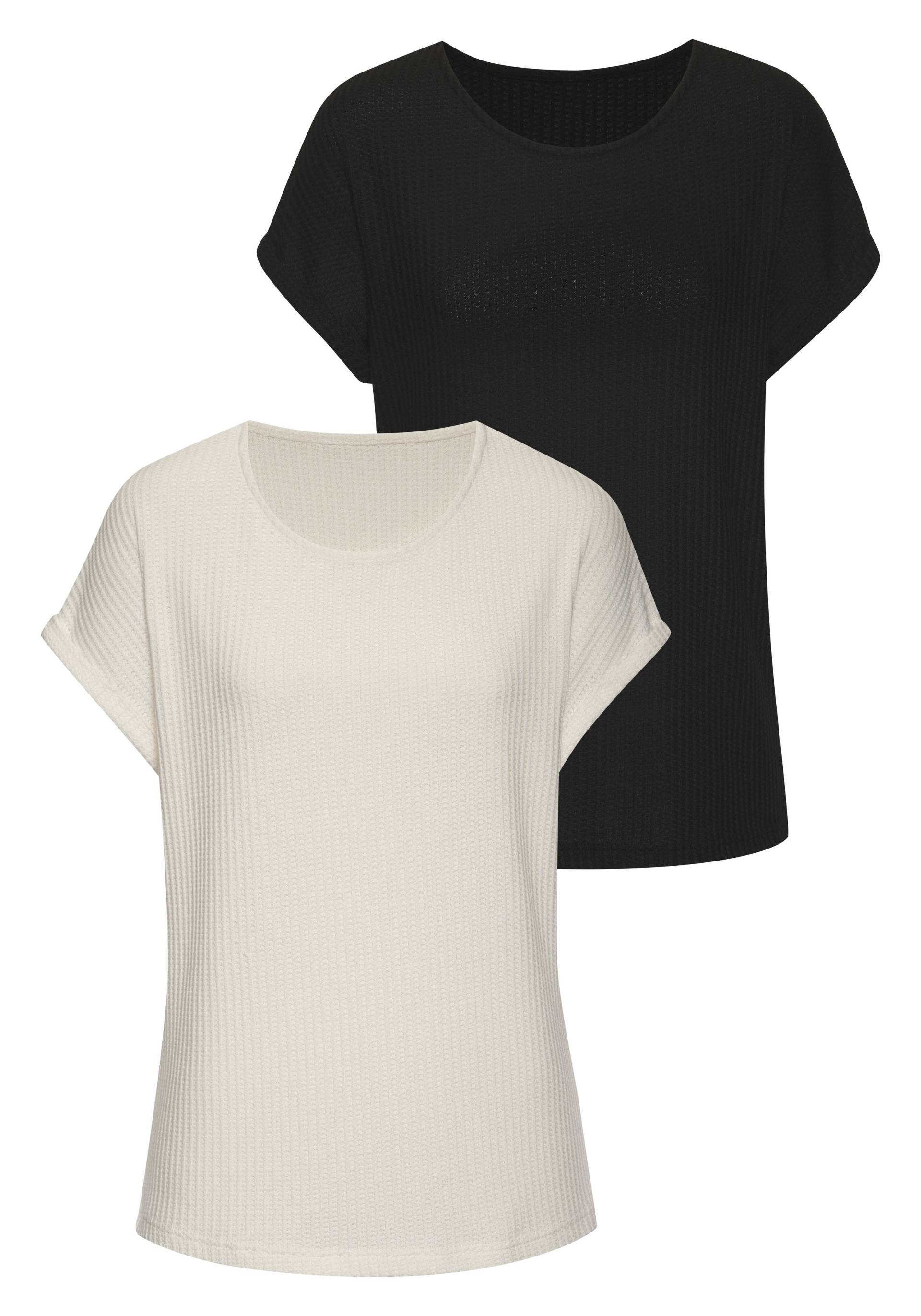 Vivance Kurzarmshirt »aus weicher Piqué-Qualität«, (2er-Pack) von Vivance