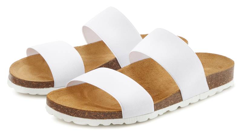 Vivance Pantolette »Sandale, Mule, offener Schuh,«, mit komfortablem Korkfussbett und elastischen Riemen von Vivance
