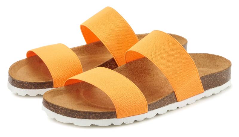 Vivance Pantolette »Sandale, Mule, offener Schuh,«, mit komfortablem Korkfussbett und elastischen Riemen von Vivance