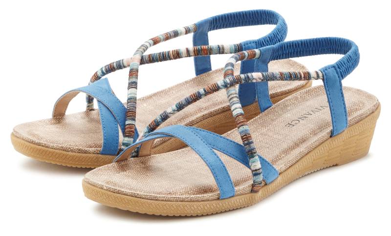 Vivance Sandale »Sommerschuh«, mit dezenten Schmuckelementen, Sandalette, Sommerschuh VEGAN von Vivance