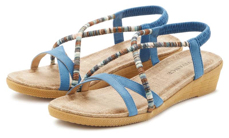 Vivance Sandale »Sommerschuh«, mit dezenten Schmuckelementen, Sandalette, Sommerschuh VEGAN von Vivance