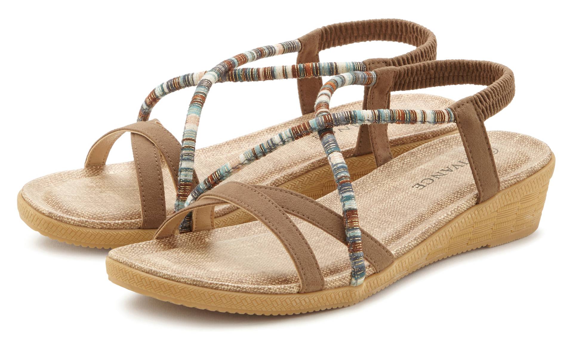 Vivance Sandale »Sommerschuh«, mit dezenten Schmuckelementen, Sandalette, Sommerschuh VEGAN von Vivance