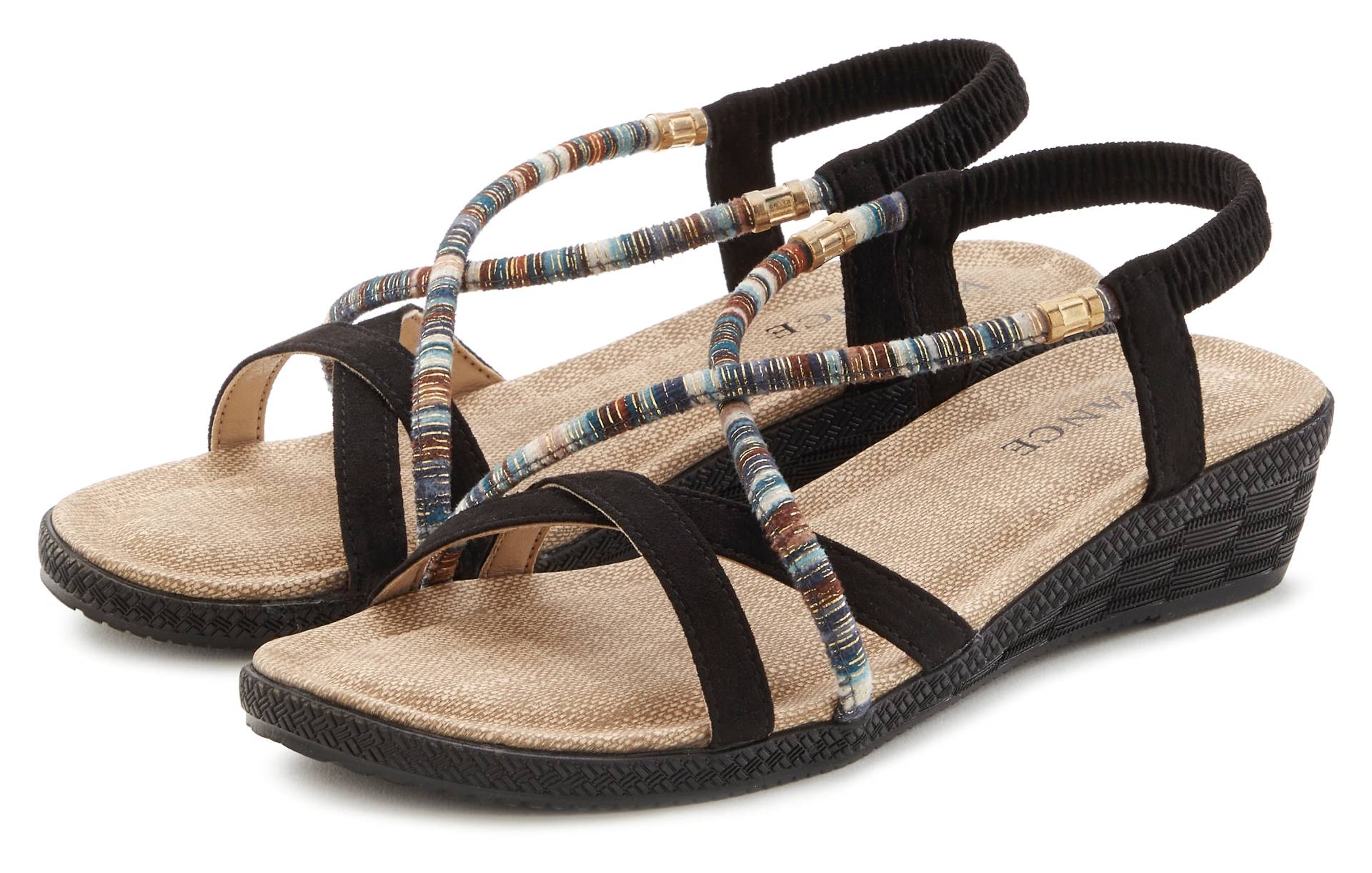 Vivance Sandale »Sommerschuh«, mit dezenten Schmuckelementen, Sandalette, Sommerschuh VEGAN von Vivance