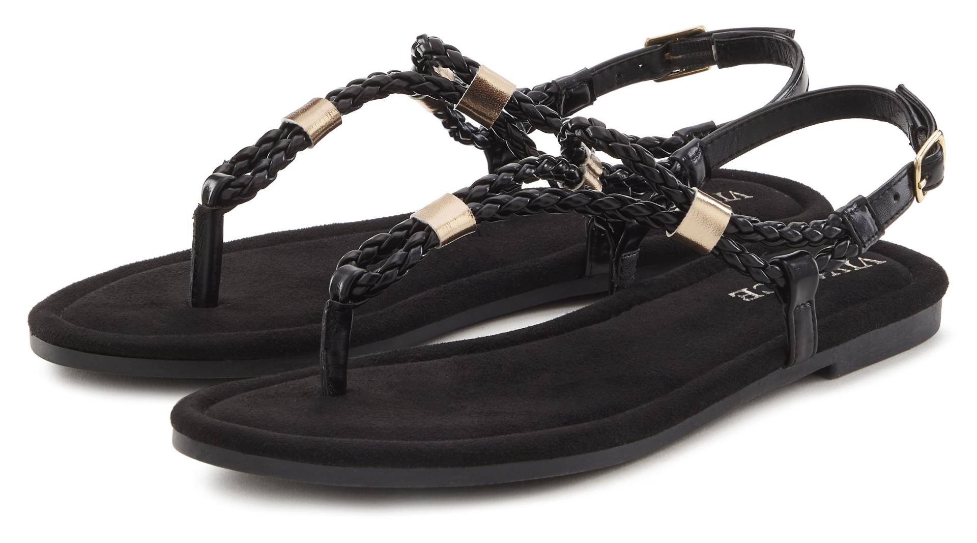 Vivance Sandale »Sommerschuh«, Zehentrenner, Sommerschuh, Sandalette mit raffinierten Riemchen Vivance Sandale »Sommerschuh«, Zehentrenner, Sommerschuh, Sandalette mit raffinierten Riemchen von Vivance