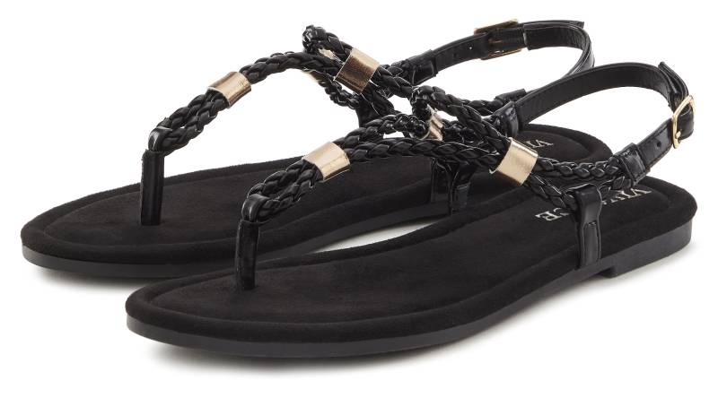 Vivance Sandale »Sommerschuh«, Zehentrenner, Sommerschuh, Sandalette mit raffinierten Riemchen von Vivance