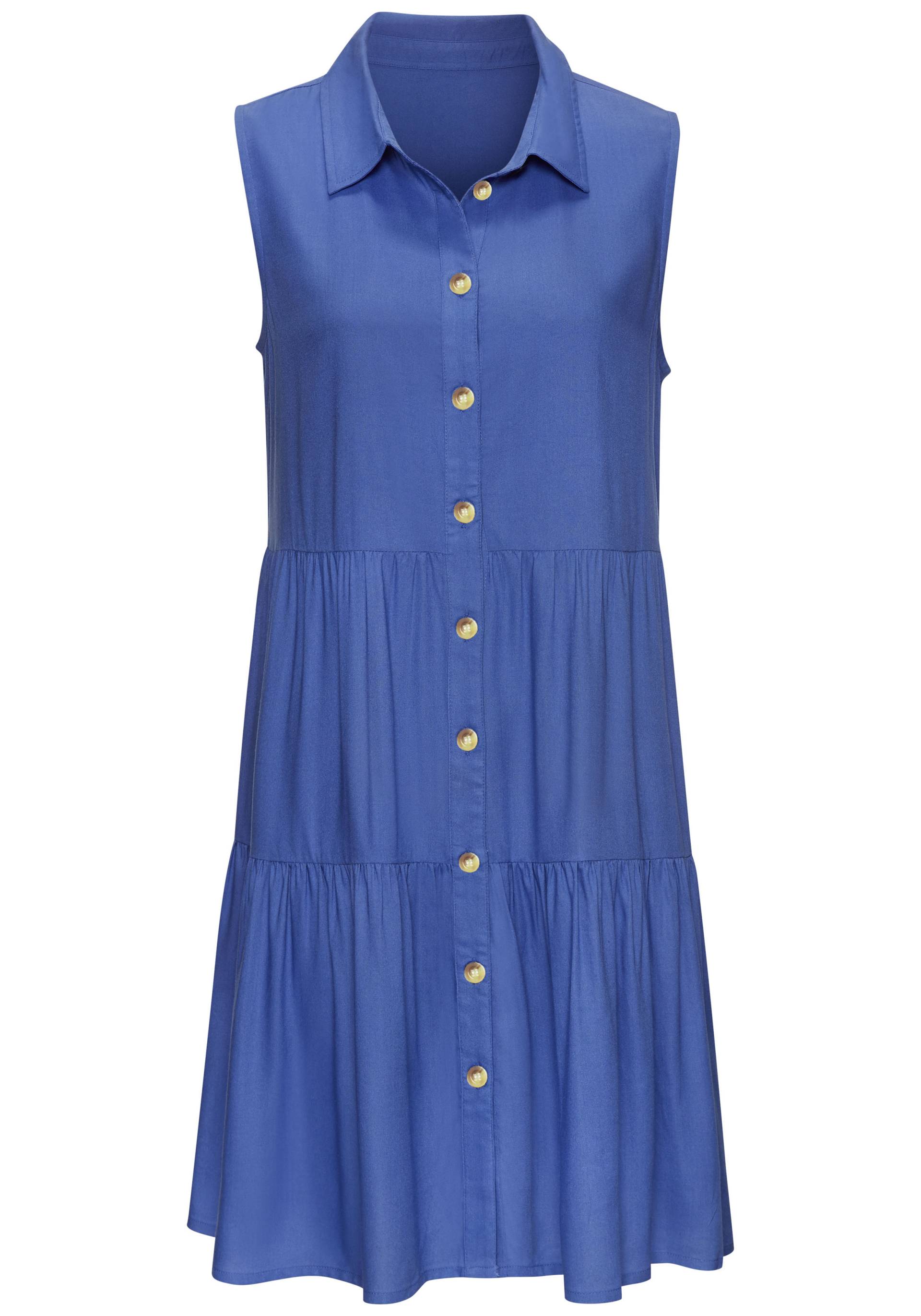 Vivance Sommerkleid, aus gewebter Viskose, Blusenkleid mit Knopfleiste und Hemdblusenkragen Vivance Sommerkleid, aus gewebter Viskose, Blusenkleid mit Knopfleiste und Hemdblusenkragen von Vivance