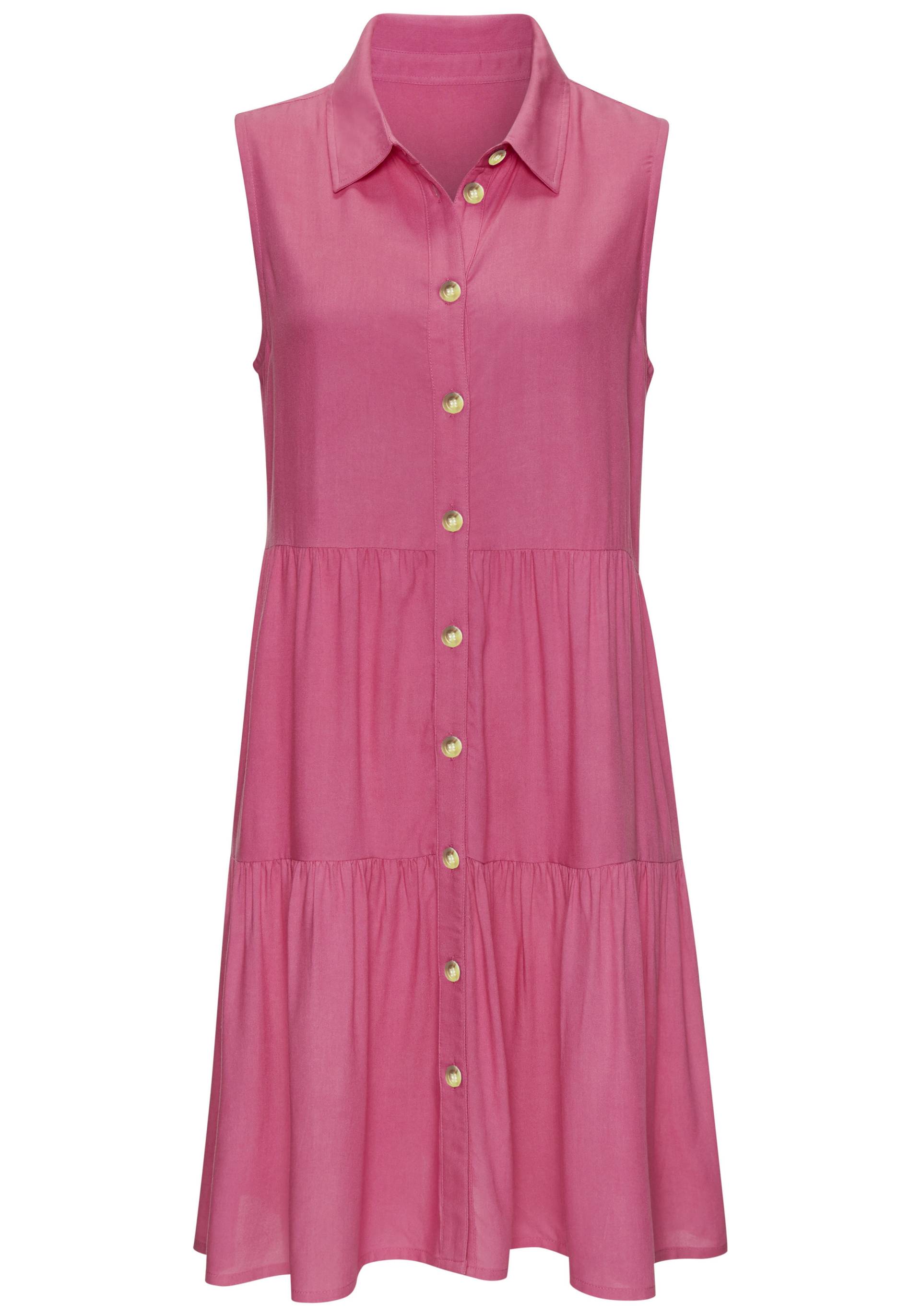 Vivance Sommerkleid, aus gewebter Viskose, Blusenkleid mit Knopfleiste und Hemdblusenkragen Vivance Sommerkleid, aus gewebter Viskose, Blusenkleid mit Knopfleiste und Hemdblusenkragen von Vivance