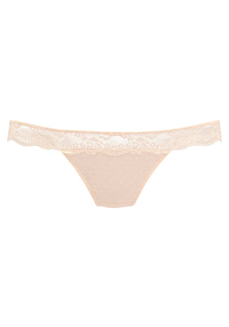 Vivance String »Noemi«, mit floralem Spitzenbund von Vivance