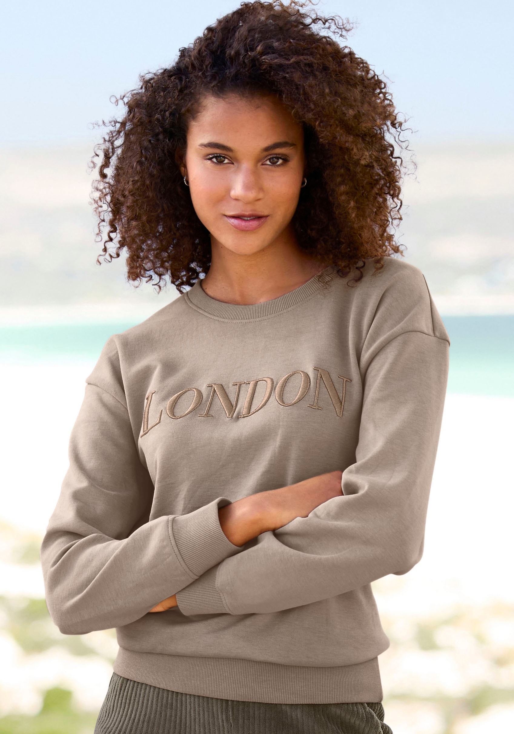 Vivance Sweatshirt »-Loungeshirt mit« von Vivance