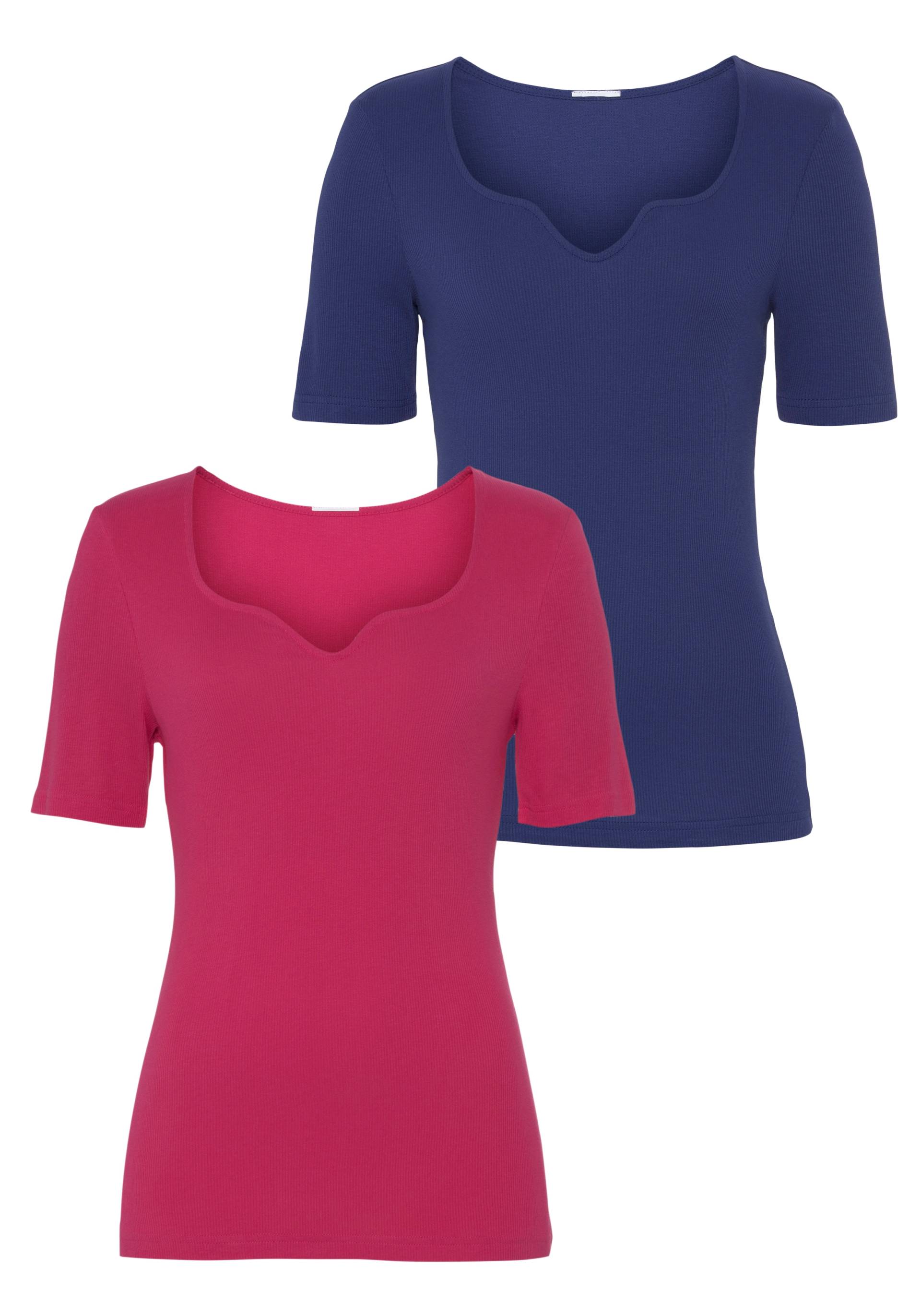 Vivance T-Shirt, (2er-Pack) von Vivance