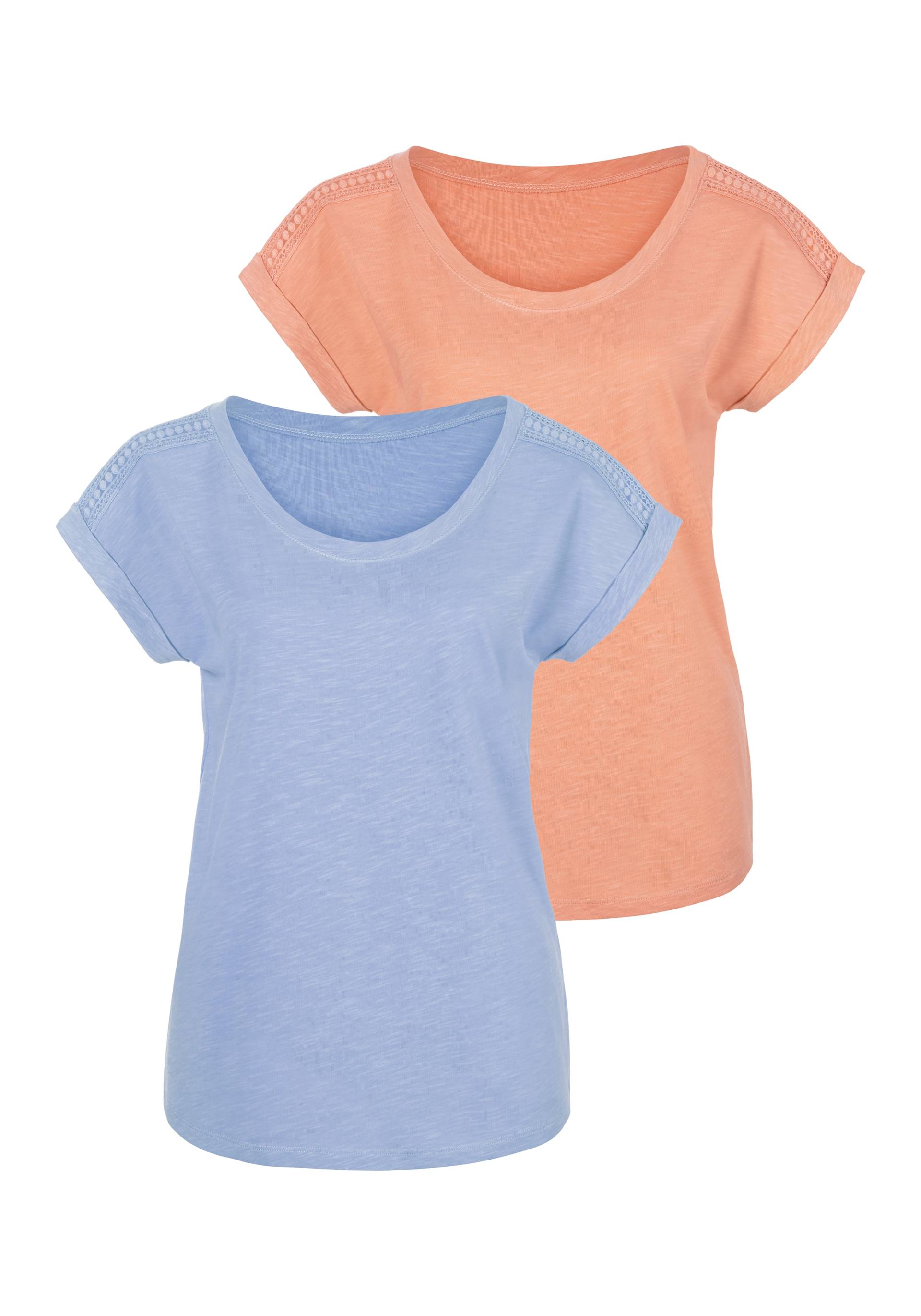 Vivance T-Shirt, (Packung, 2er-Pack) von Vivance