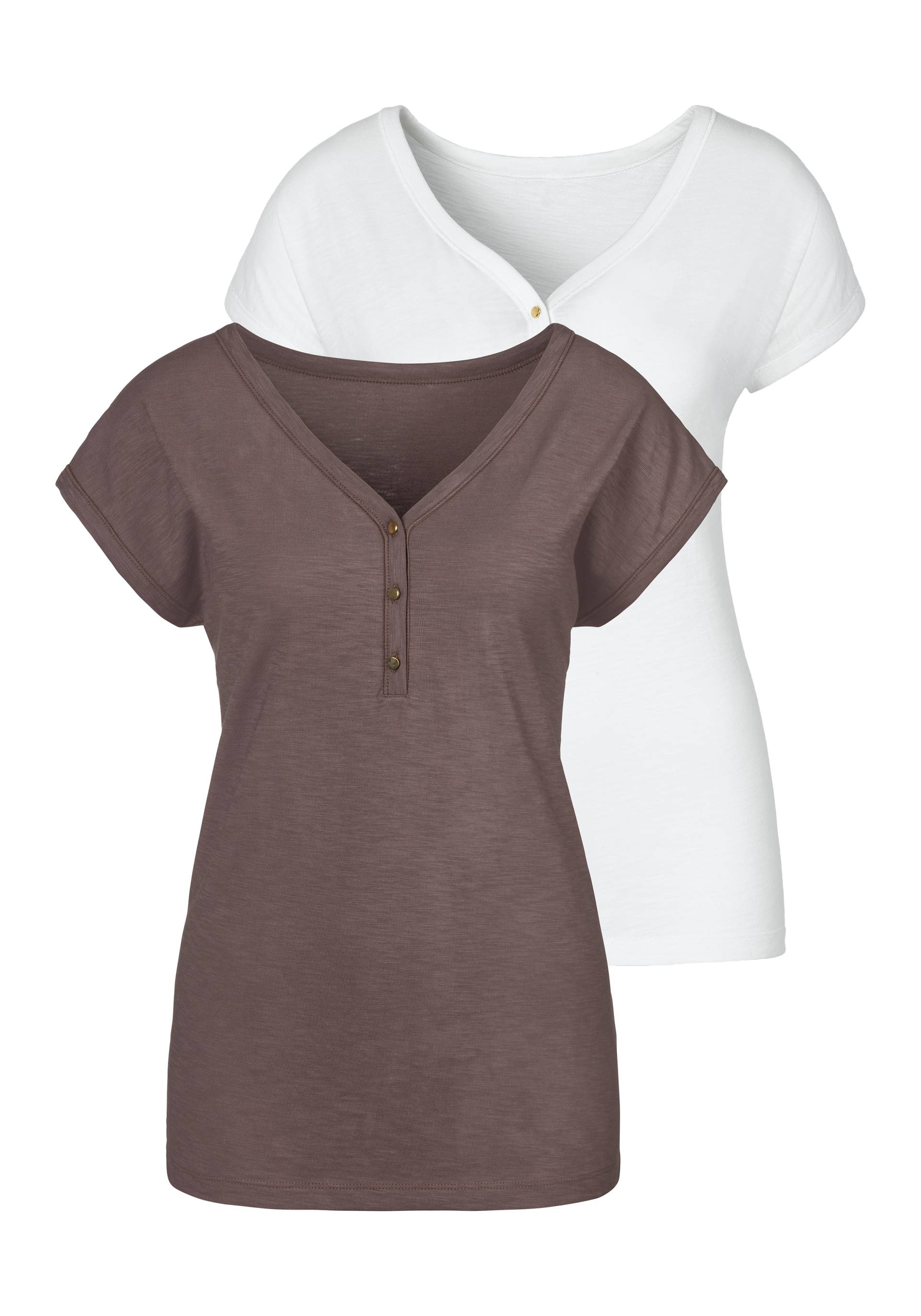 Vivance T-Shirt, (2er-Pack) von Vivance