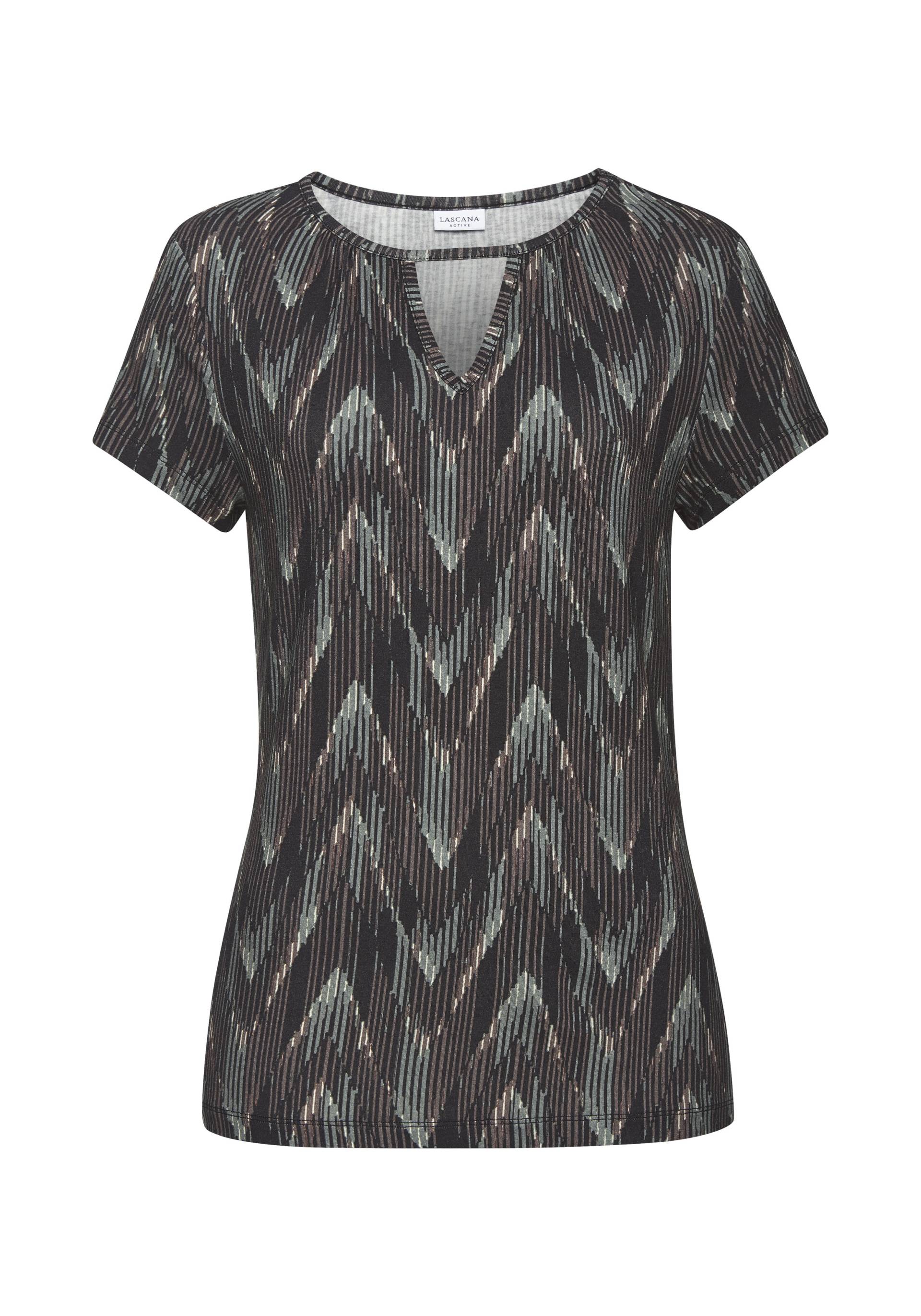 Vivance T-Shirt, mit kleinem Ausschnitt vorne Vivance T-Shirt, mit kleinem Ausschnitt vorne von Vivance