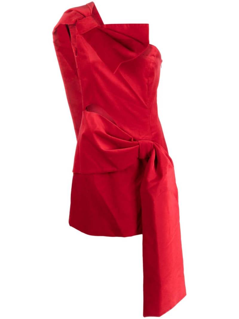 Vivetta bow-detail cut-out minidress - Red von Vivetta